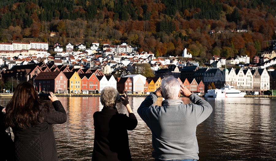 Utsikt over Vågen til Bryggen