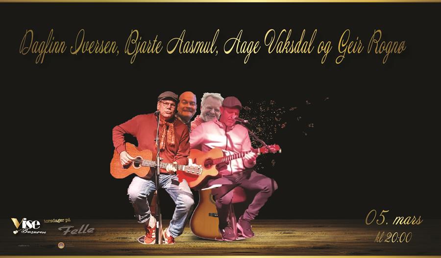 Dagfinn Iversen, Bjarte Aasmul, Aage Vaksdal og Geir Rognø