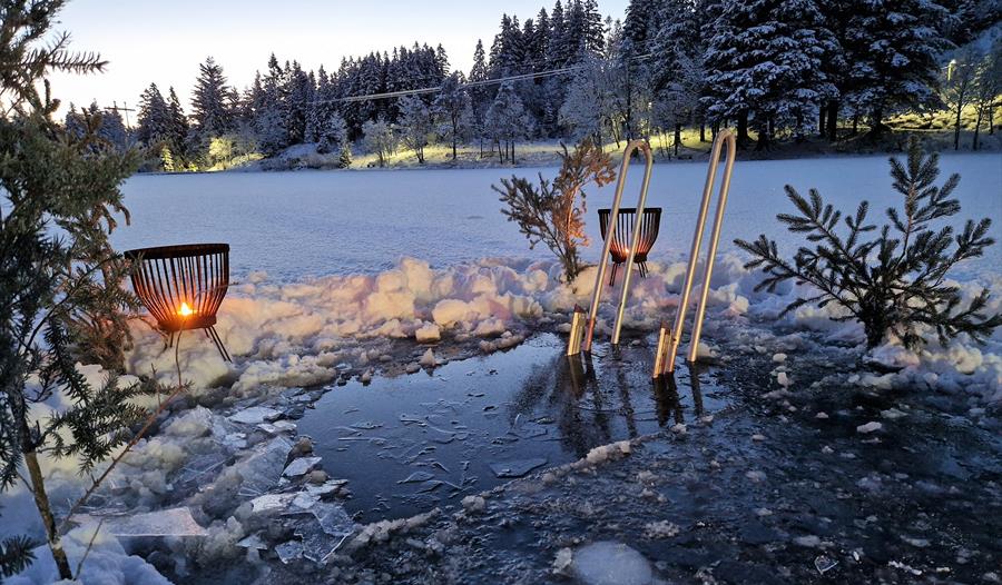 Vinterbading i Skomakerdiket