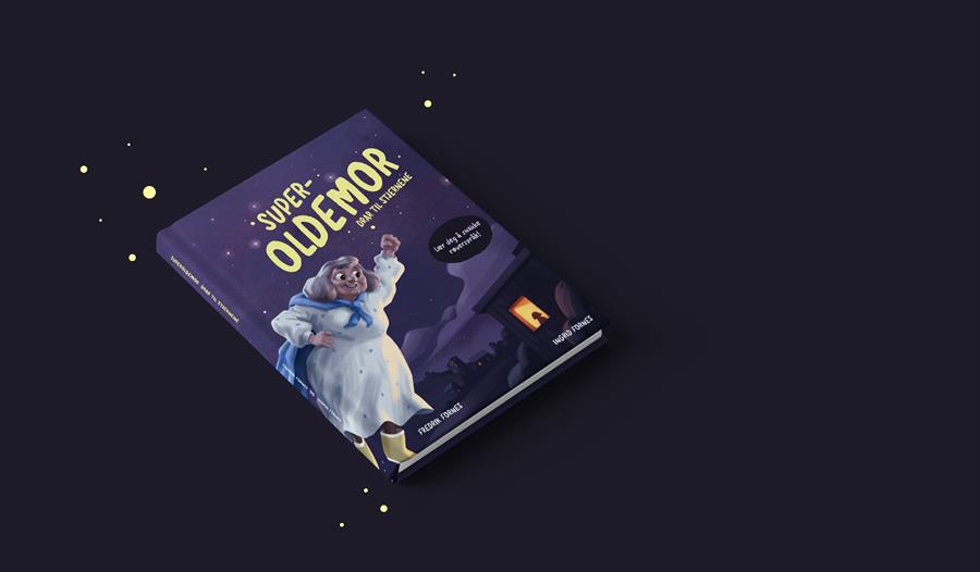Bilde av en bok med tittelen Superoldemor drar til stjernene