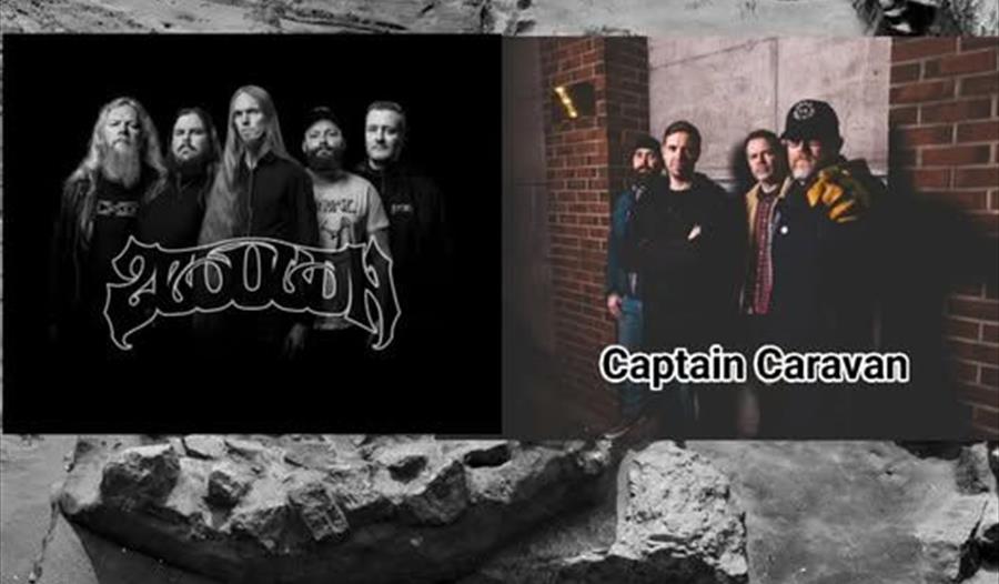 Plakat som viser bandene Zebulon og Captain Caravan