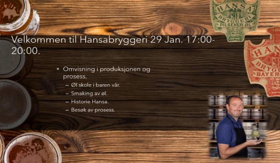 Bedriftsbesøk og ølsmaking hos Hansa