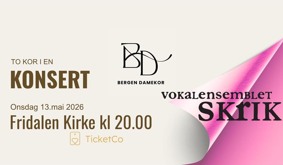 To kor i en konsert-Bergen Damekor og Vokalensemblet Skrik