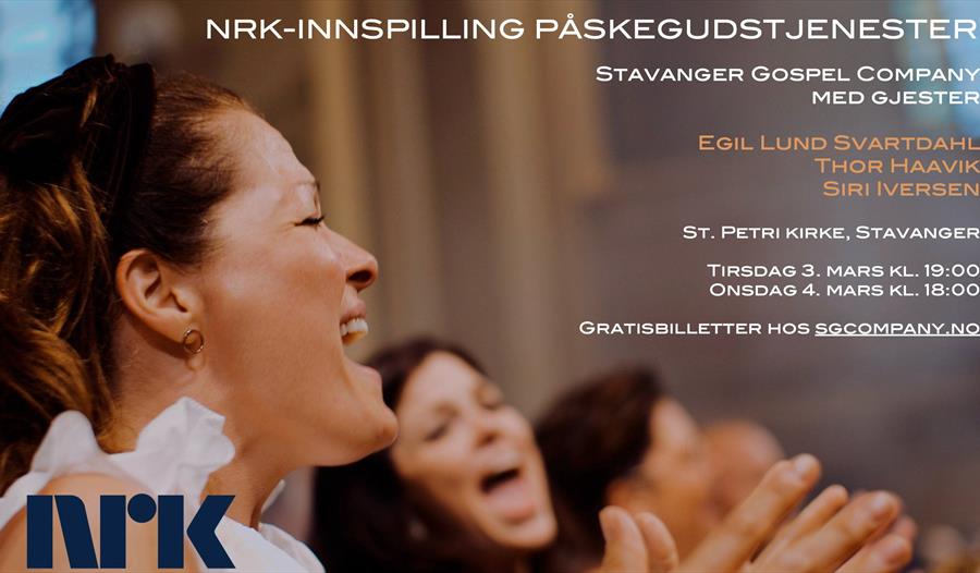 Stavanger Gospel Company synger på konserten