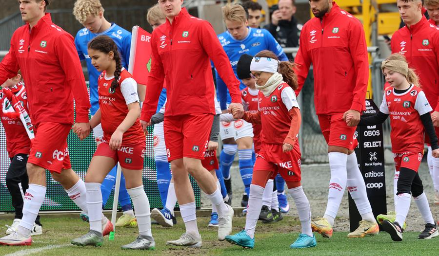 Bilde fra tidligere fotballkamp