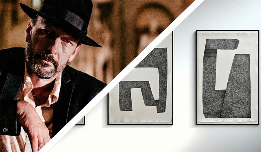 Tom Roger Aadland og bilder fra utstilling