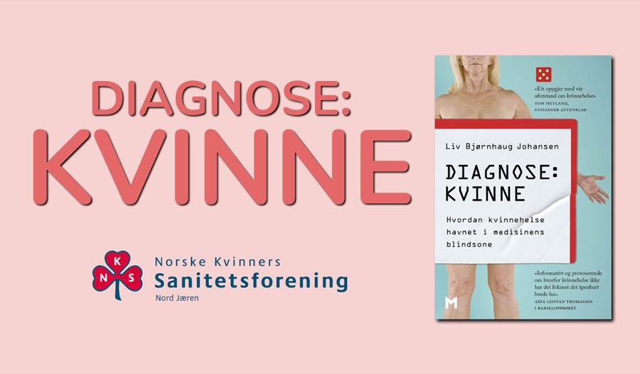 Annonse med kvinnens nakne kropp og Diagnose Kvinne skrevet på
