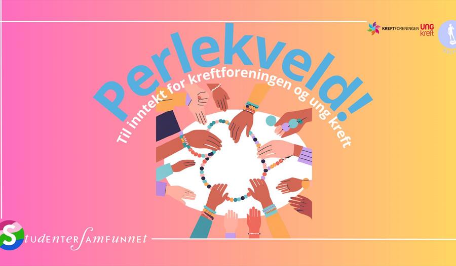 Armbåndsperling med kreftforeningen
