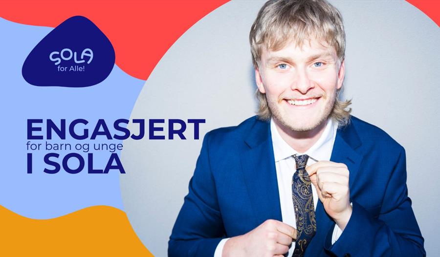 Komiker Karsten Blomvik som leder arrangementet