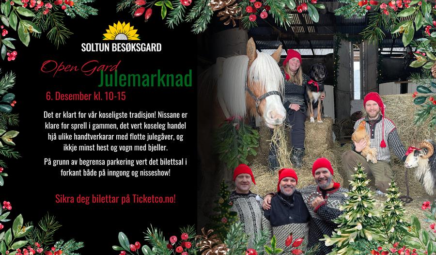 Open Gard med Julemarknad
