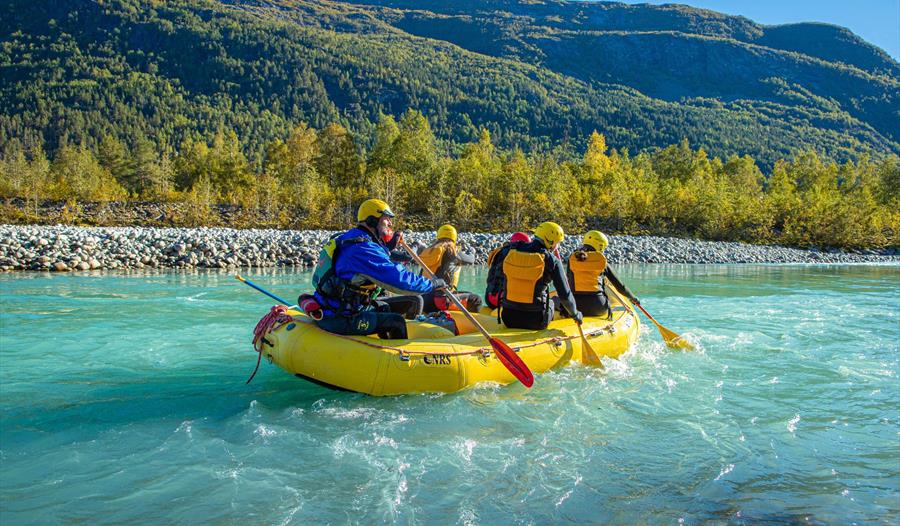 Rafting i breelva Jostedøla