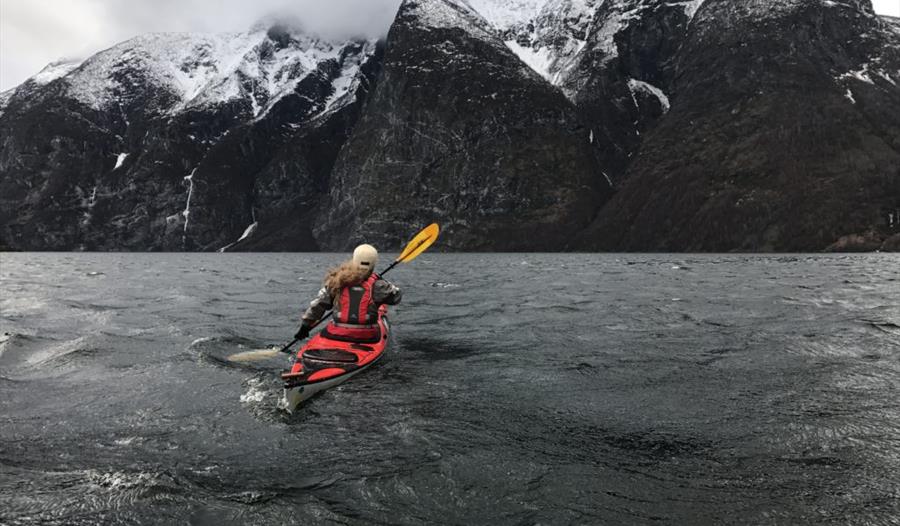Vinter kajakk Årdal
