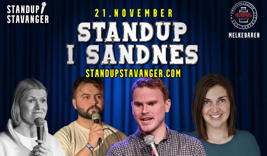 Bilde av komikere: Kjetil Melkevik, Eline Engø, Ane Glendrange, Ola Skuterud