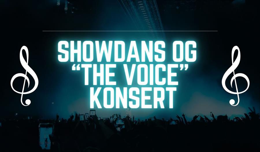 Plakat av Showdans og "The Voice" Konsert