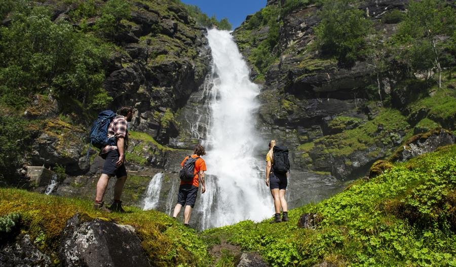 Vandretur til fossefall & Stegastein Utsiktspunkt