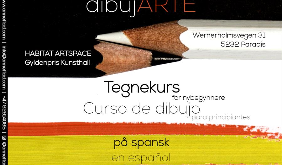 Tegnekurs for nybegynnere "dibujARTE" for voksne (på spansk)