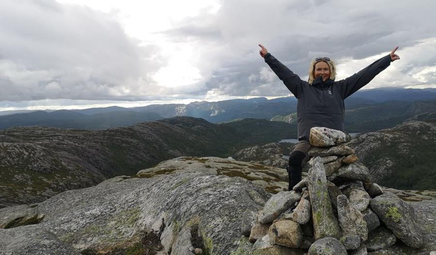 Ordfører Gro Helleland på tur