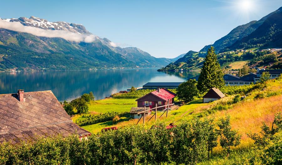 Utsikt over Hardangerfjorden