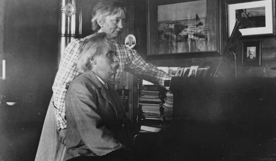 Edvard og Nina Grieg på Troldhaugen