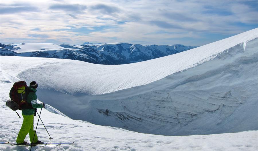 Jostedalsbreen på langs