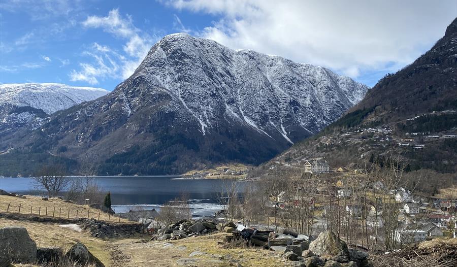 Traktorveg med Jordalsnuten i bakgrunnen