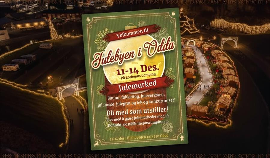 Julemarknad i Odda Plakat