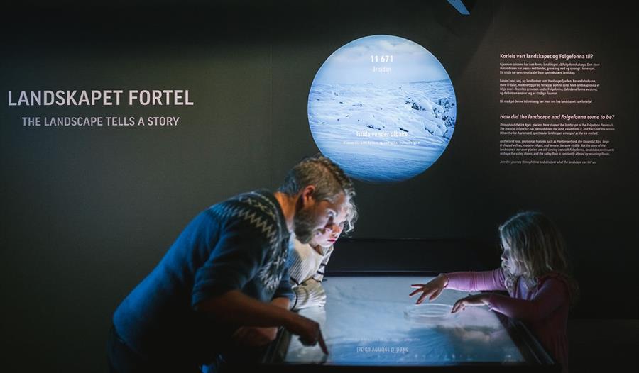 "Landskapet fortel" viser korleis isen har kome og gått dei 22 000 siste åra.