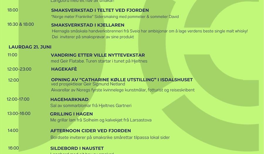 Program Hardanger Matsymposium 2025