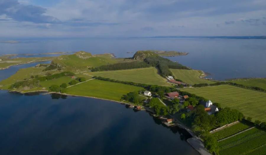 Luftfoto av Mosterøy