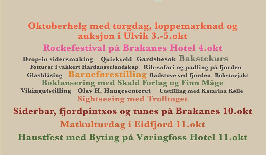 Høstferie i Ulvik og Eidfjord