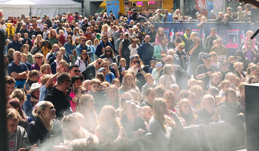 Jærdagen crowds listening to concert