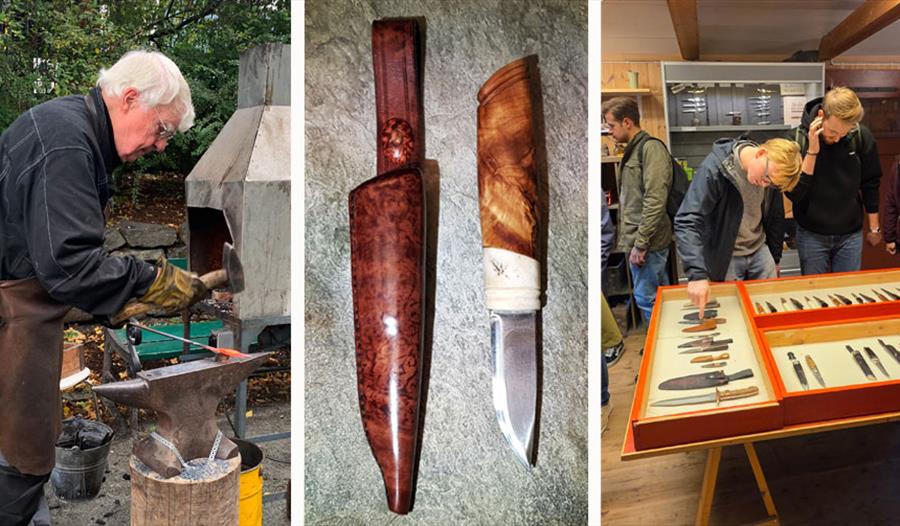 Smiing av kniver på Bryggen