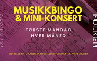 Annonse om Musikkbingo og Mini-konsert