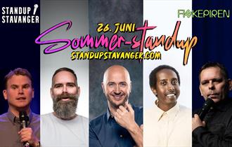 Poster with comedians