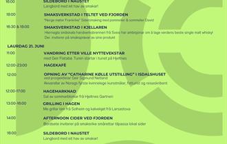 Program Hardanger Matsymposium 2025