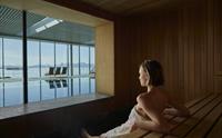 Finsk sauna med nydelig utsikt
