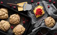 Økologiske scones med brunost
