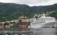 Vi passerer som regel opptil flere cruiseskip på vegen