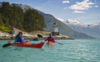 Kajakk på Hardangerfjorden