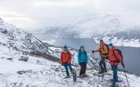 Gruppebilete frå trugetur til Oksen