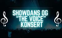Plakat av Showdans og "The Voice" Konsert