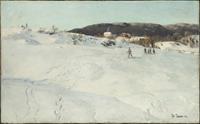 Frits Thaulow, Vinter i Norge, 1886. Musee d'Orsay.