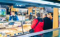 Mathallen på Fisketorget i Bergen
