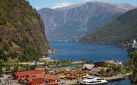 Fjordcruise Bergen to Flam - Overview over Flam