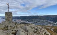 View from the top of Mount Løvstakken