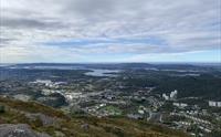 Beautful view from the top of Løvstakken