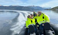 Fjord cruise i RIB båt på Hardangerfjorden