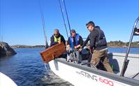 Fisketur med utendørs matlaging