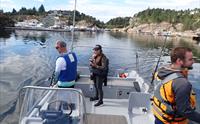 Fisketur med utendørs matlaging