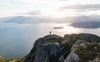Magisk solnedgang frå Samlen i Hardanger – ei uforgløymeleg naturoppleving.